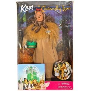 NIB Ken as Cowardly Lion Wizard Of Oz Vintage Barbie 12" Doll 1999 Mattel
